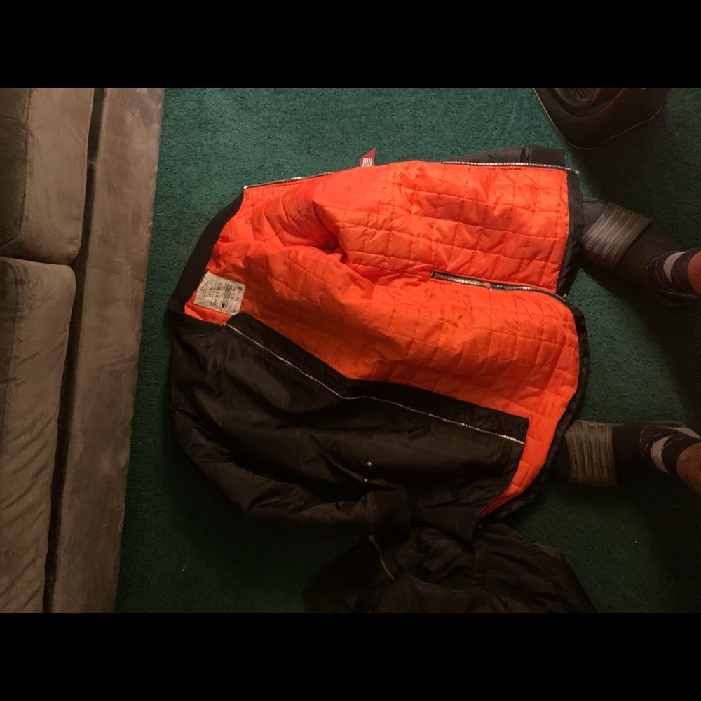 Long bomber jacket